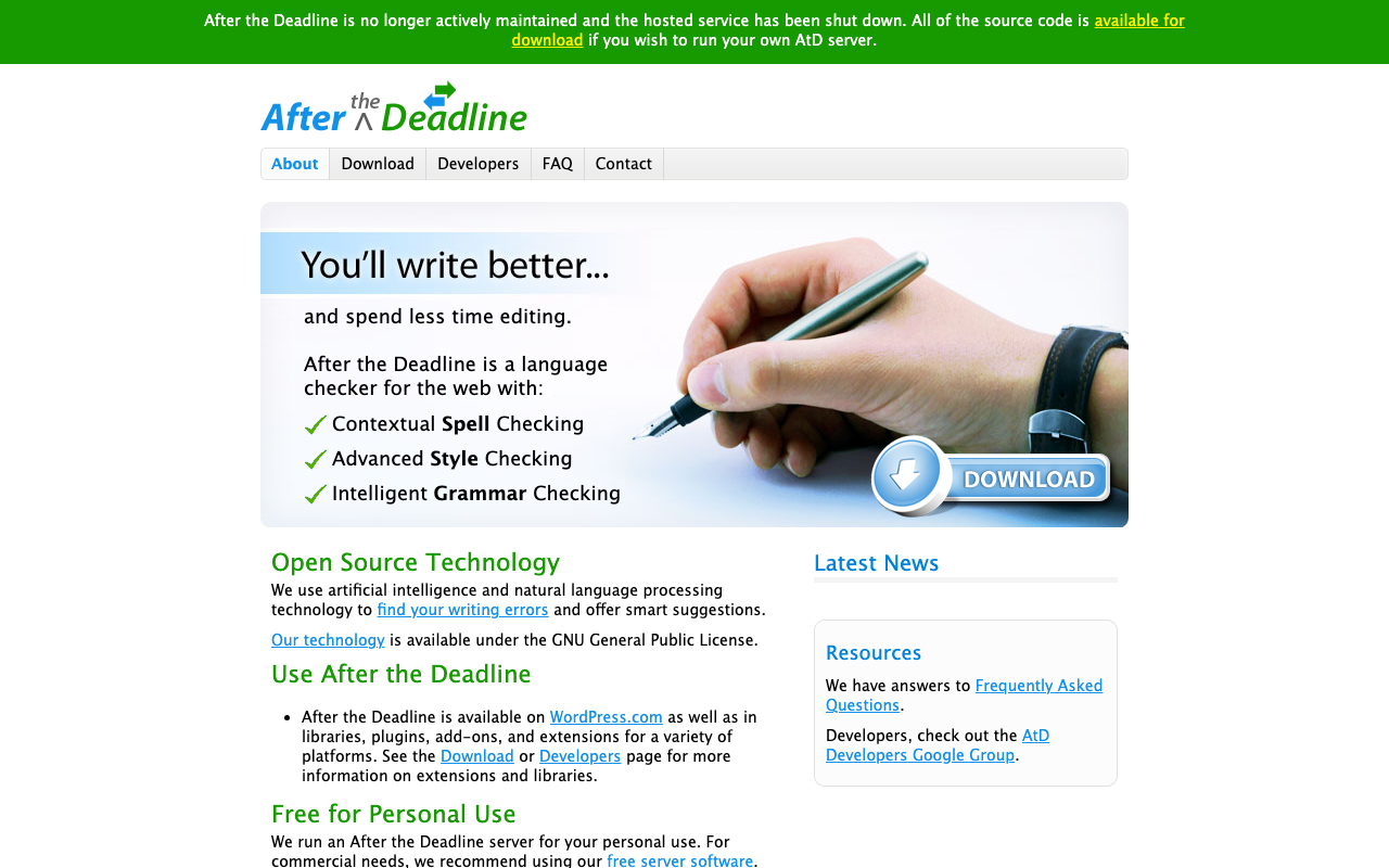 After The Deadline product screenshot