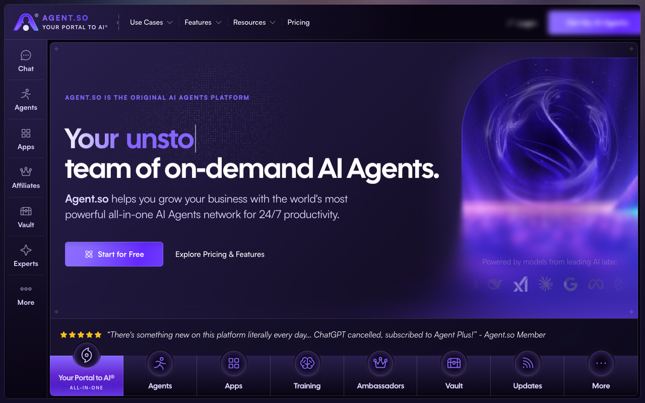 Agent.so product screenshot