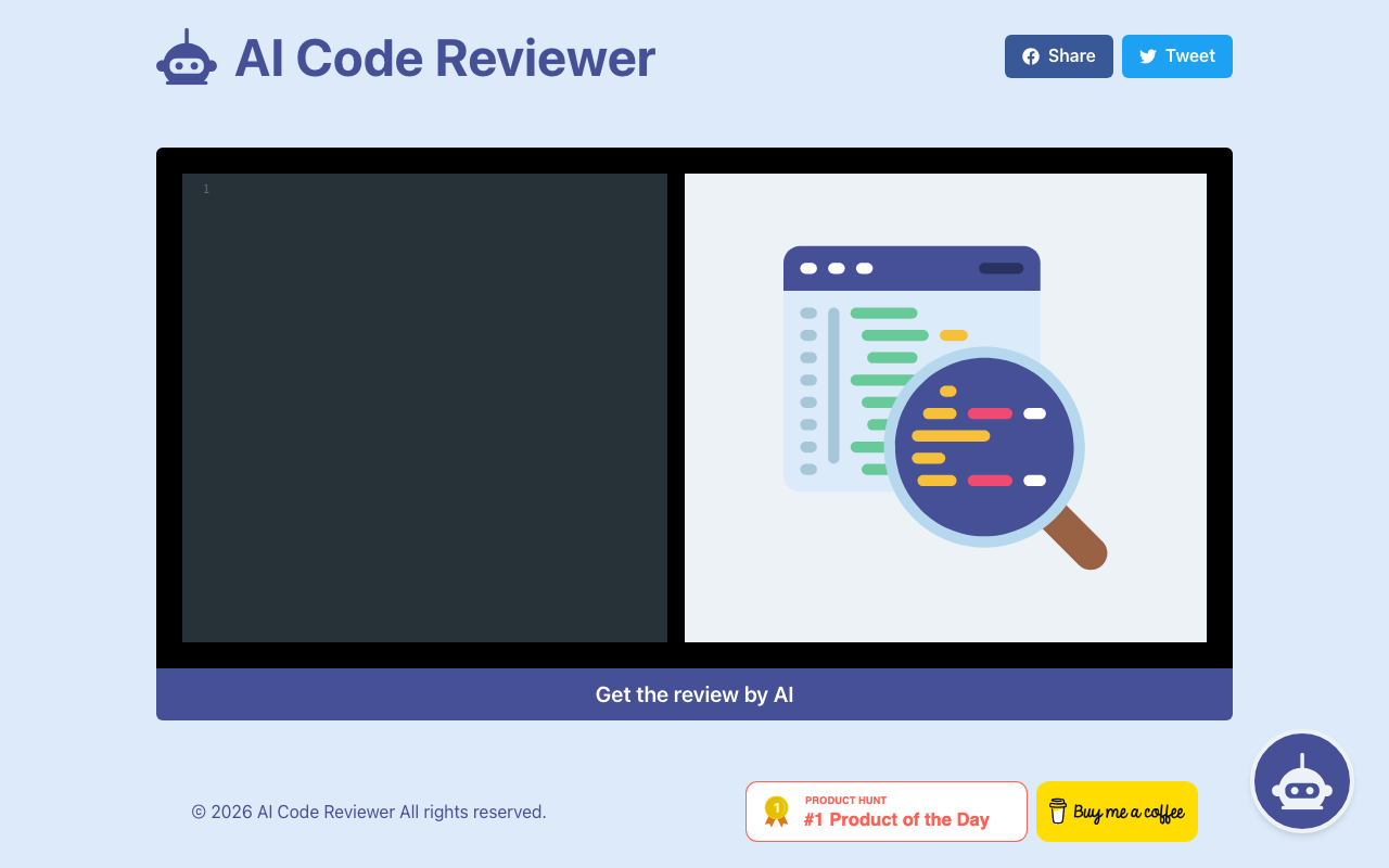 AI Code Reviewer product screenshot