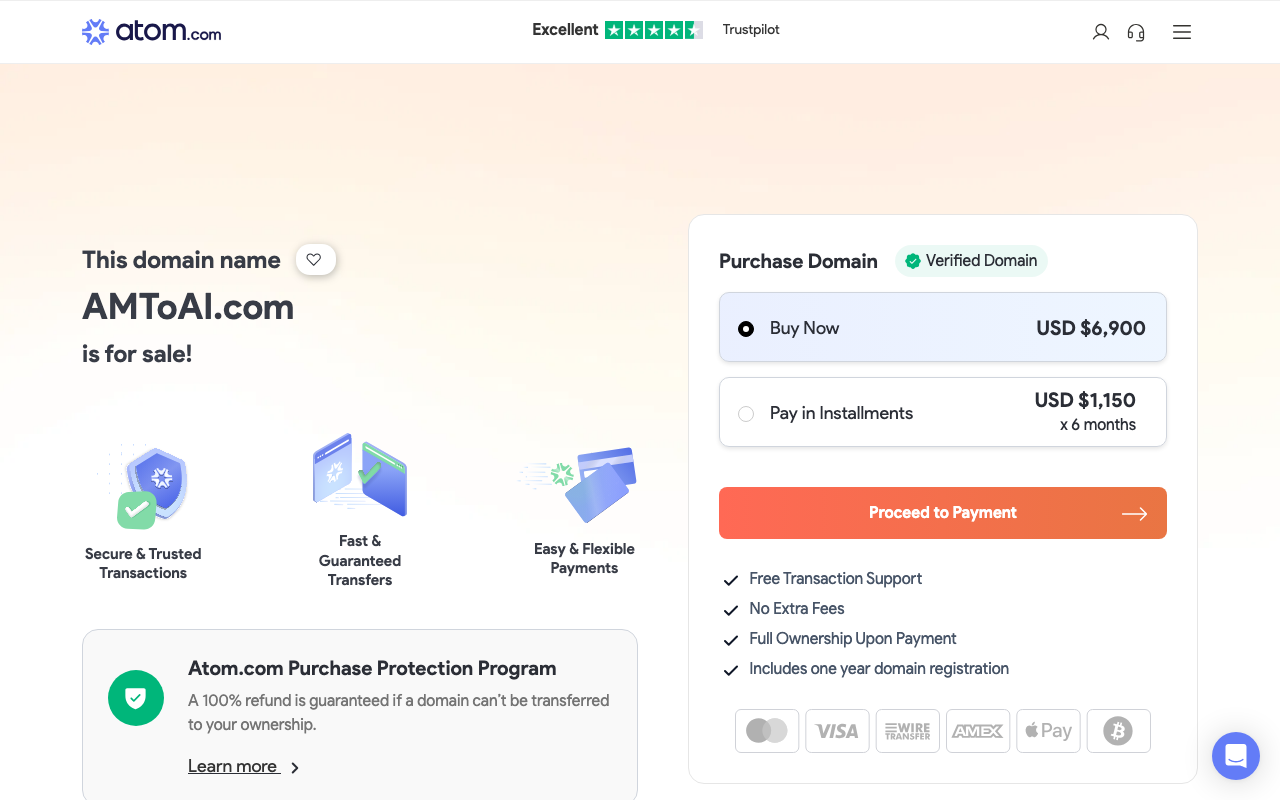 Amto AI product screenshot