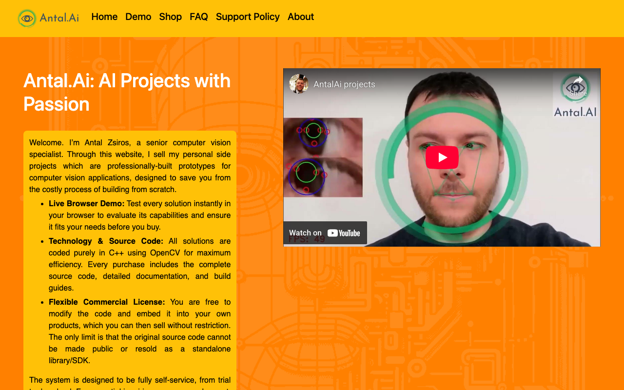 Antal.AI product screenshot