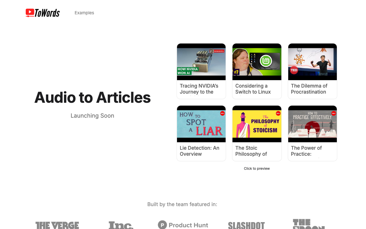 App.towords.io product screenshot