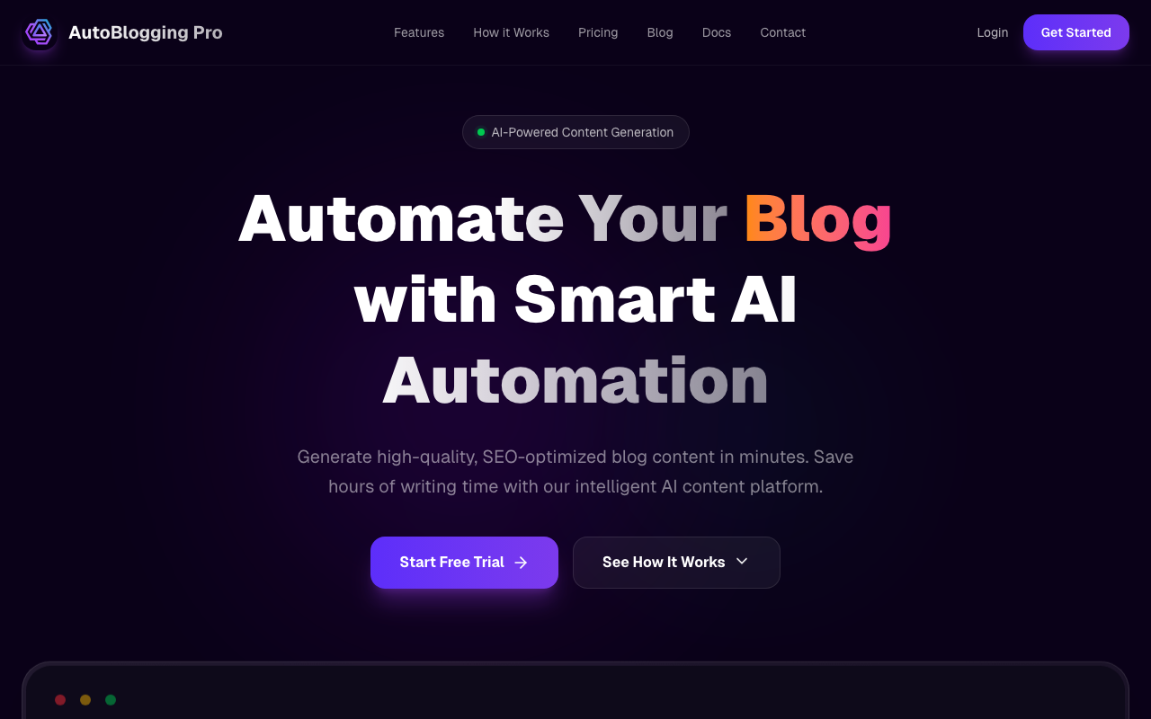 AutoBlogging Pro product screenshot