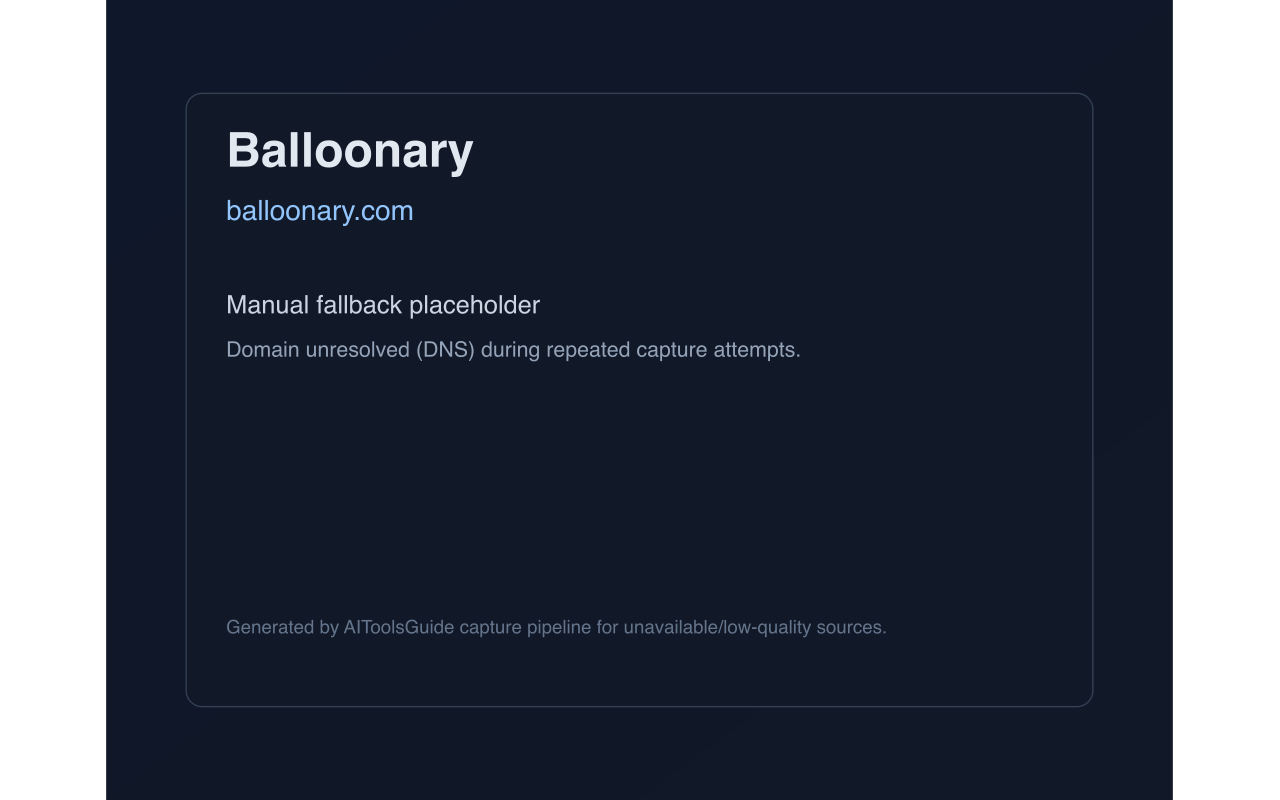 Balloonary product screenshot