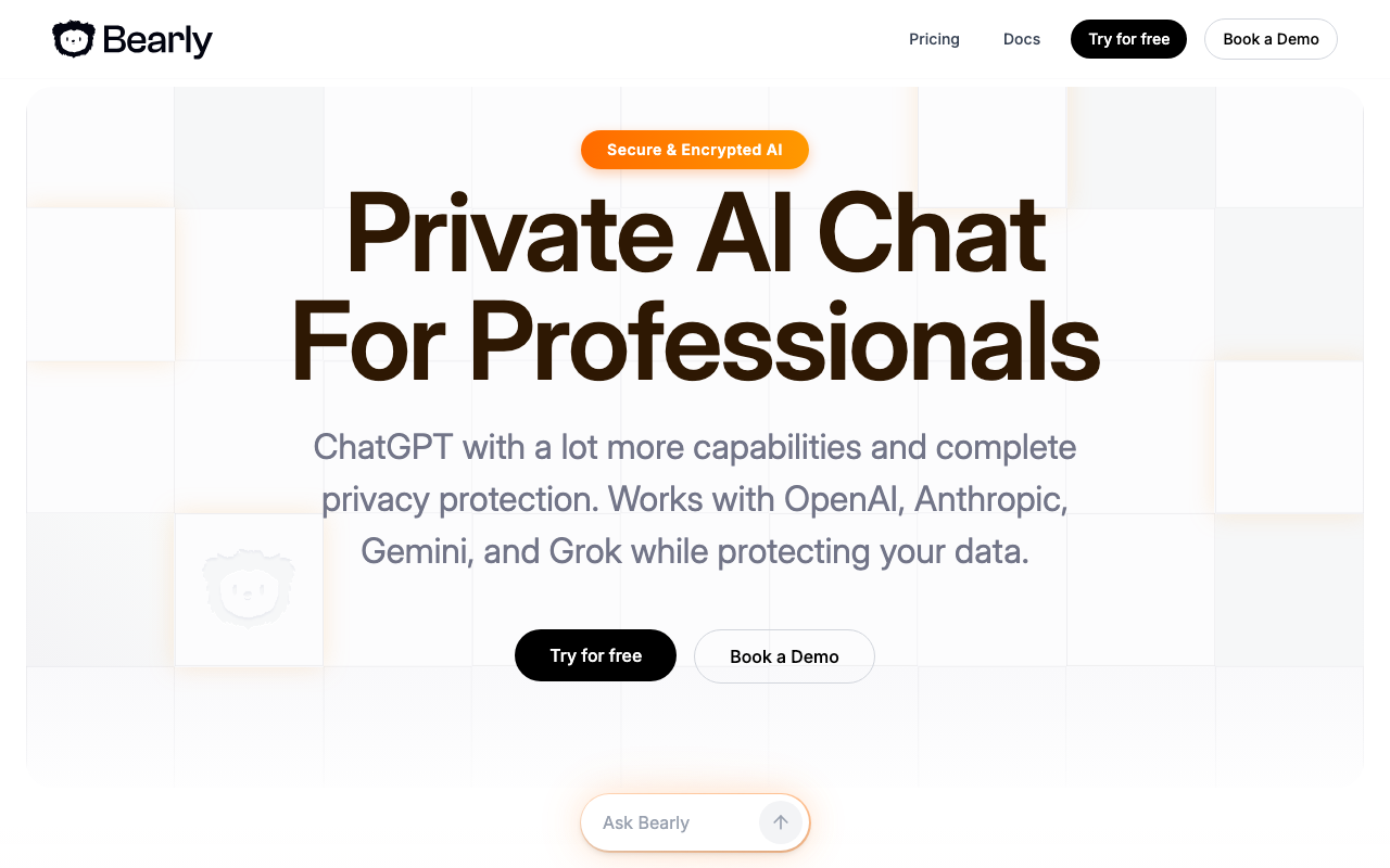 Bearly.ai product screenshot
