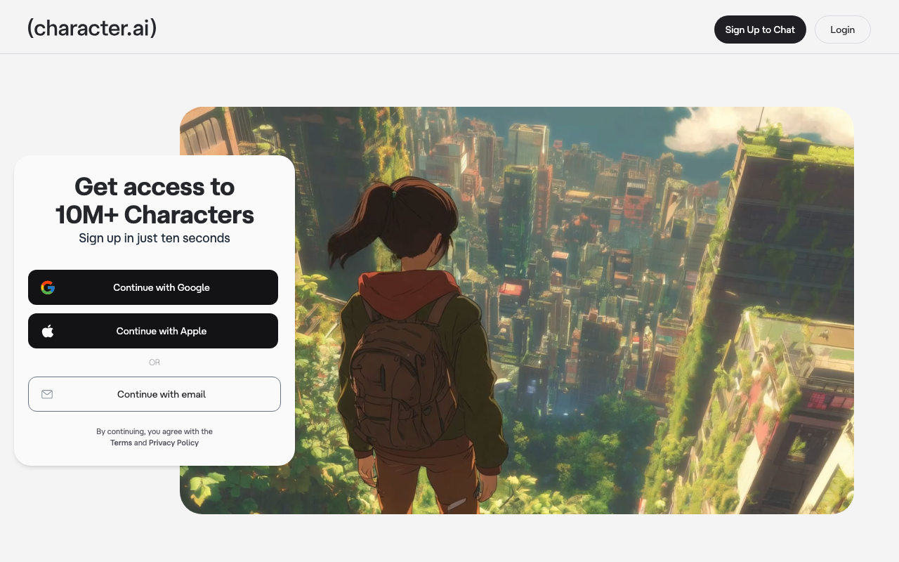 Beta.character.ai product screenshot