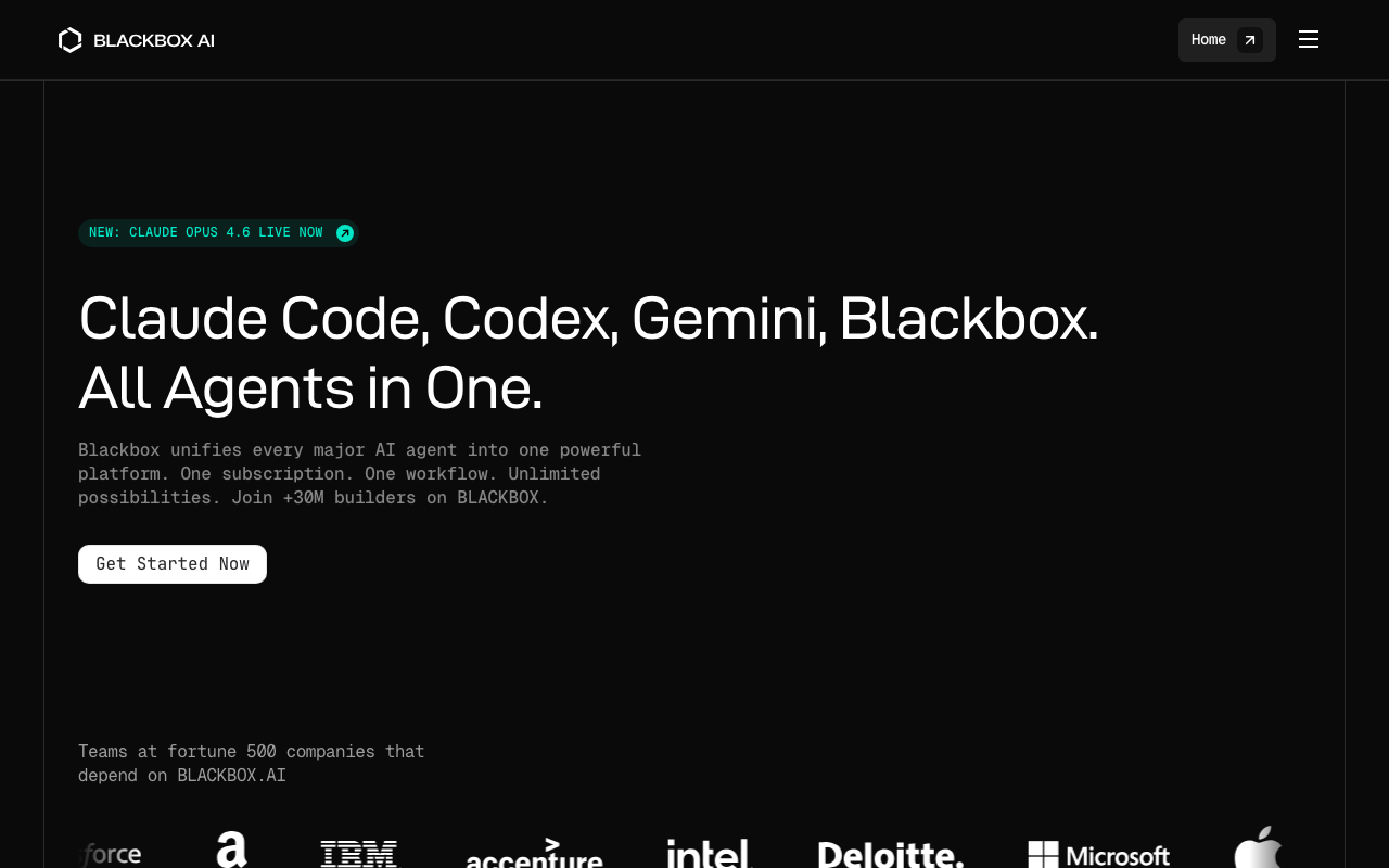 Blackbox AI product screenshot