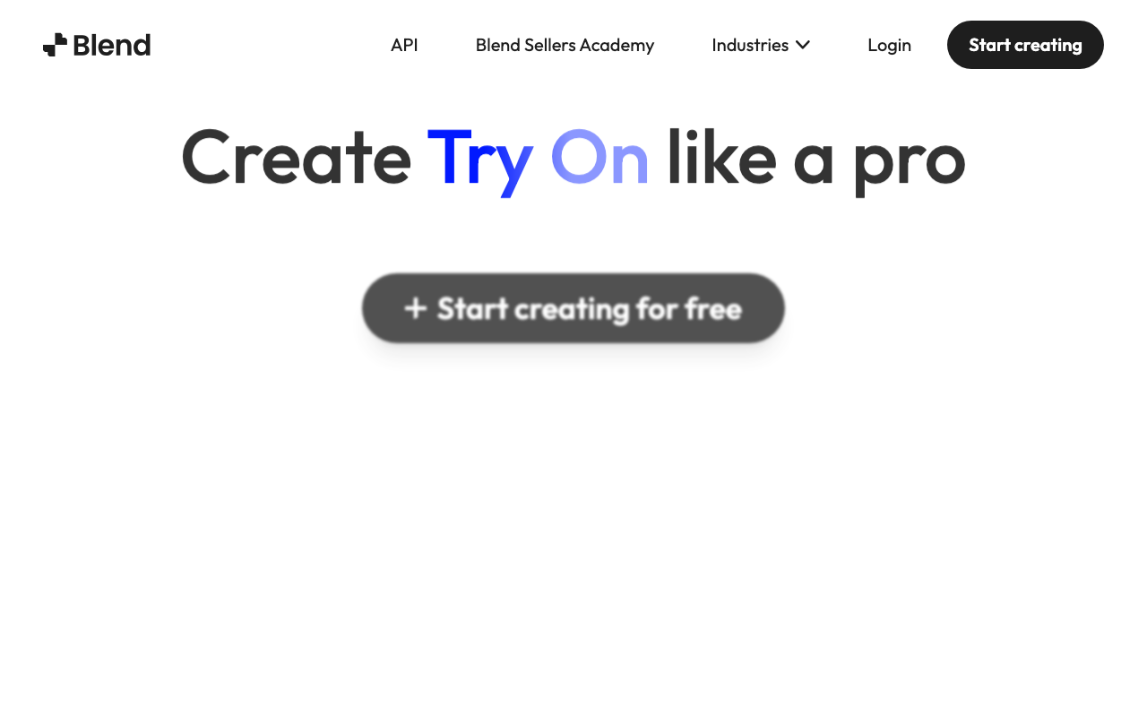 Blend product screenshot