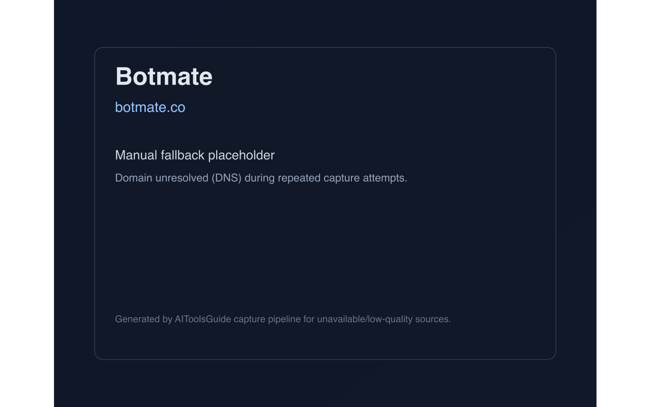 Botmate product screenshot