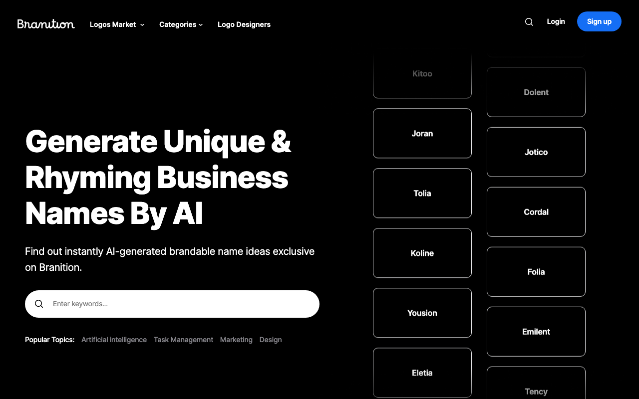 Branition product screenshot