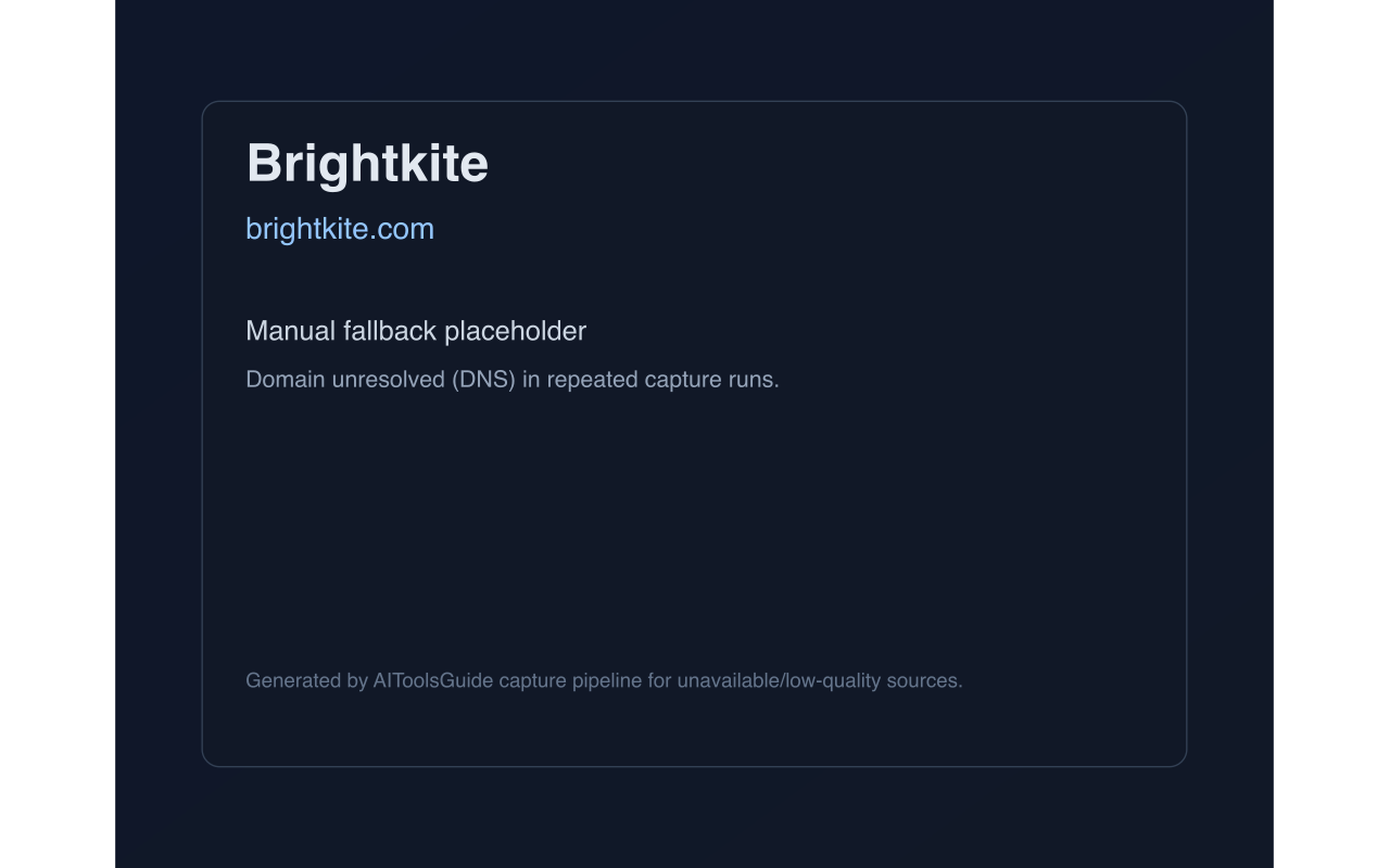 Brightkite product screenshot