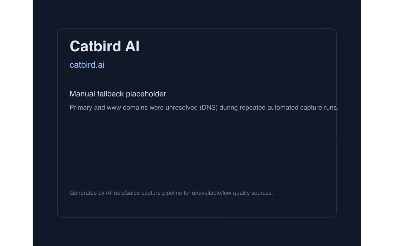 Catbird.ai product screenshot