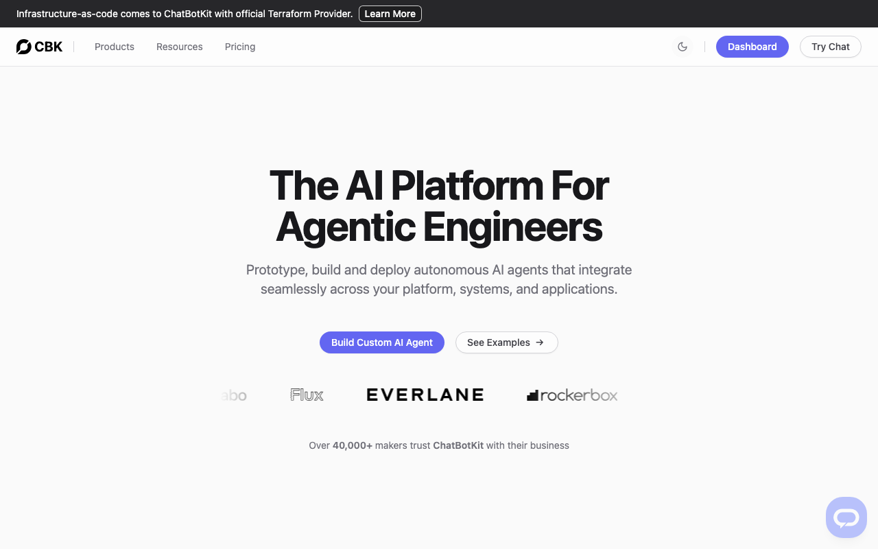 ChatBotKit product screenshot