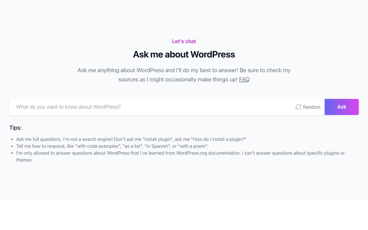 ChatWP product screenshot