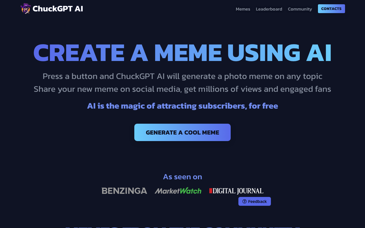 ChuckGPT AI product screenshot