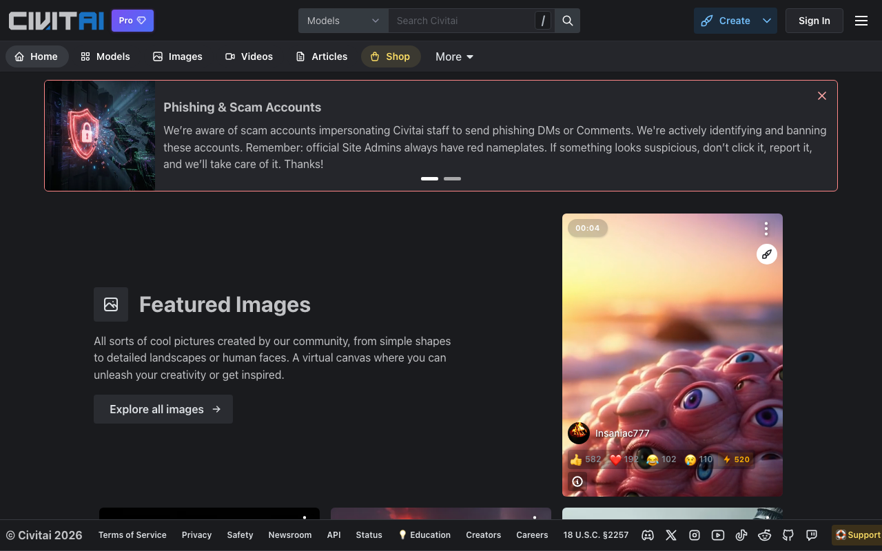 Civitai.com product screenshot