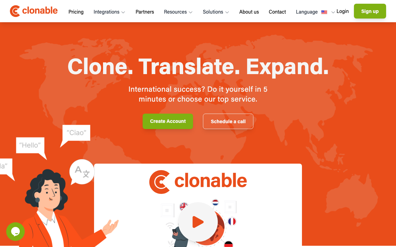 Clonable product screenshot