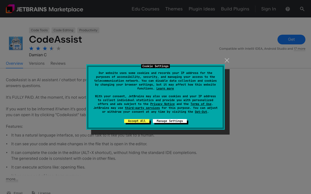 CodeAssist product screenshot