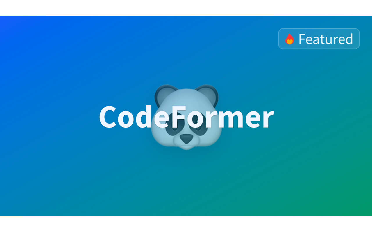 CodeFormer product screenshot