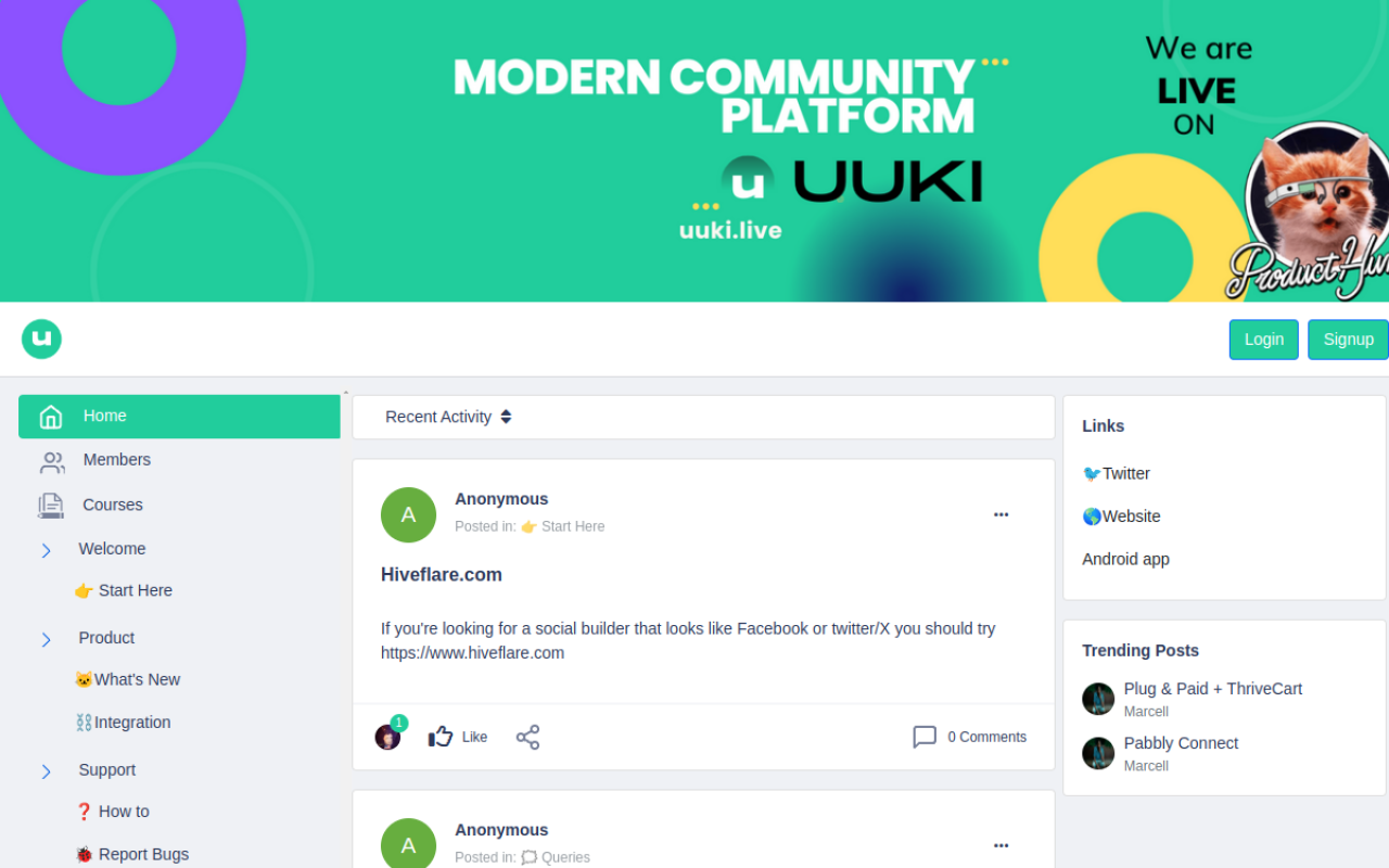 Community.uuki.live product screenshot