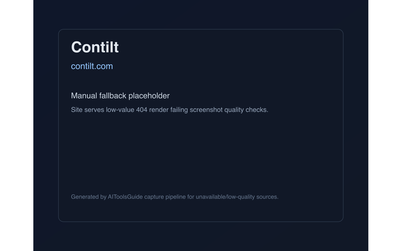 Contilt product screenshot