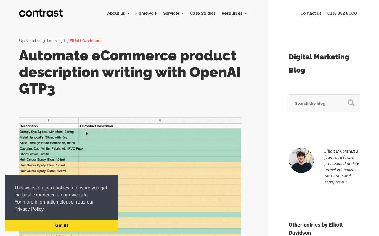 Contrast.digital product screenshot