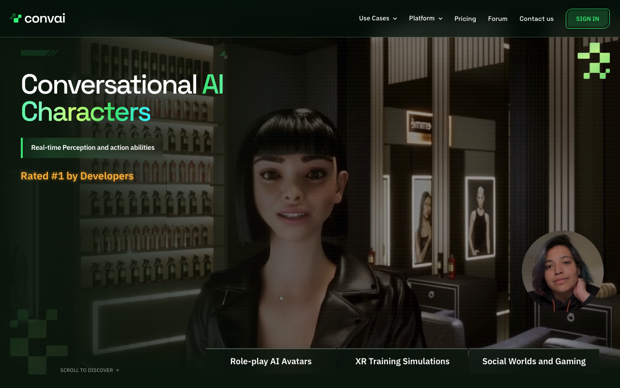 Convai product screenshot