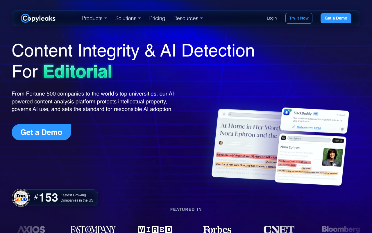 Copyleaks product screenshot