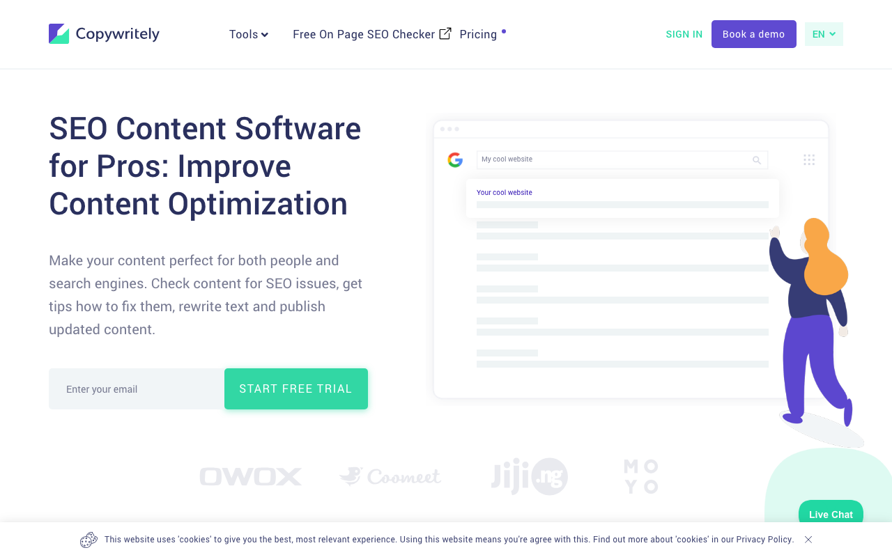 Copywritely product screenshot
