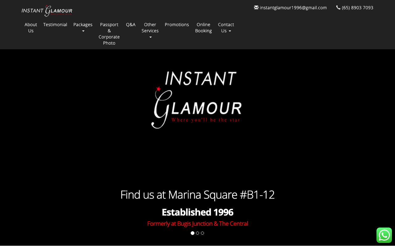 Corporate professional photo product screenshot