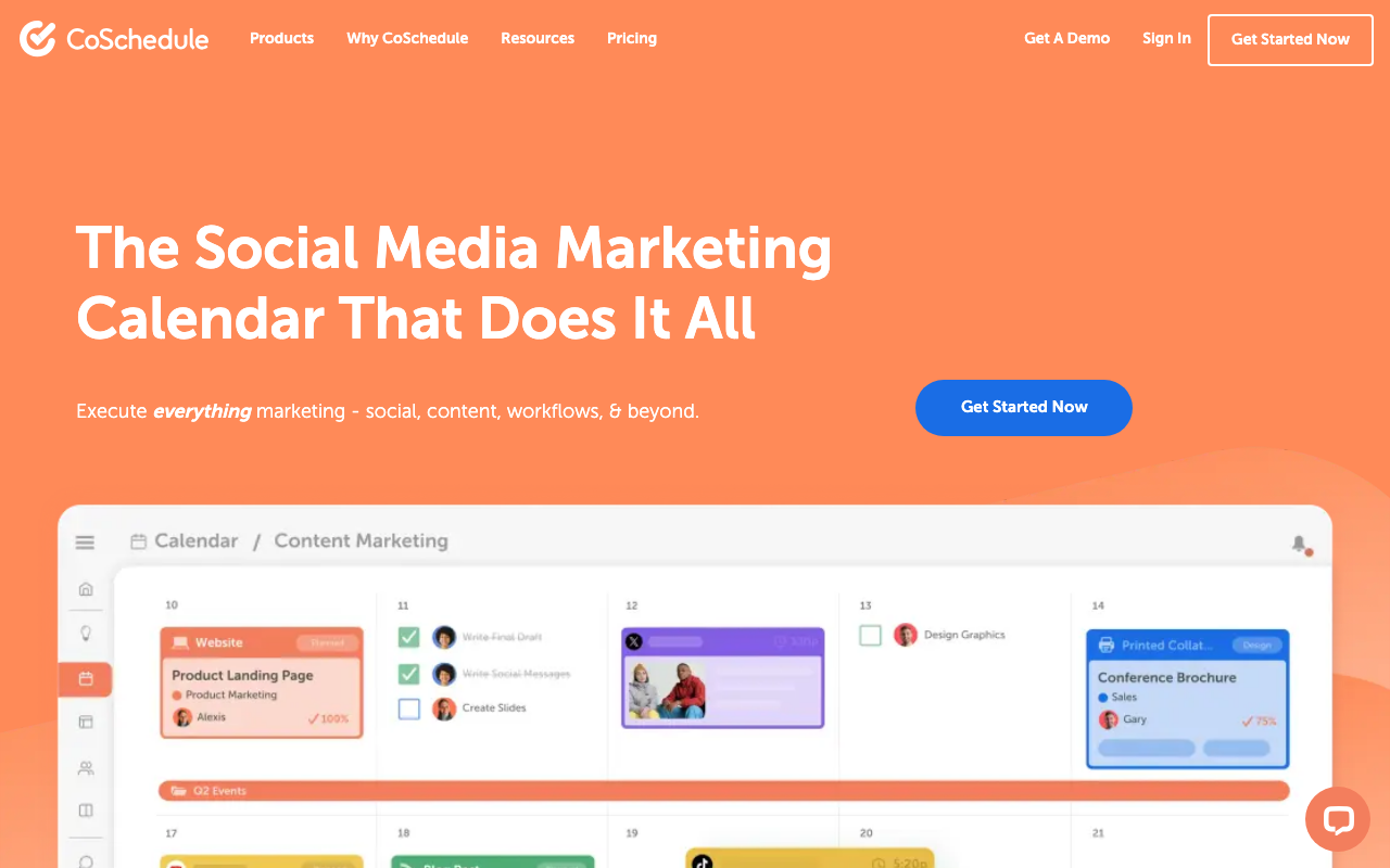 CoSchedule product screenshot
