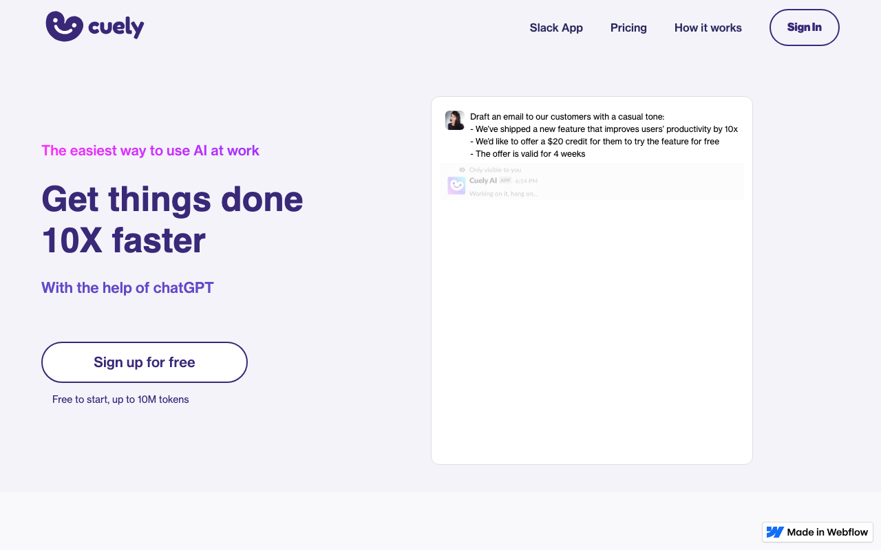 Cuely.ai product screenshot