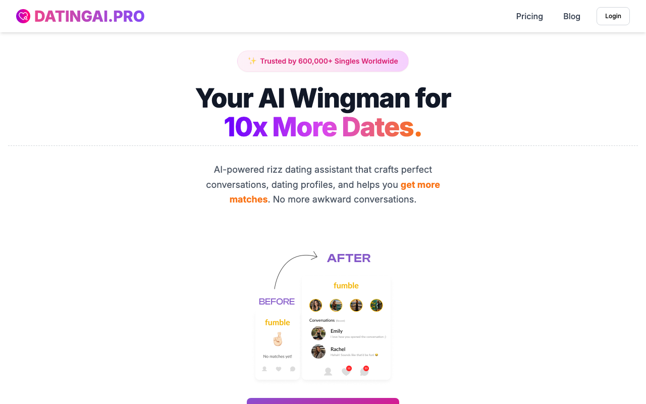 DatingAI.pro product screenshot