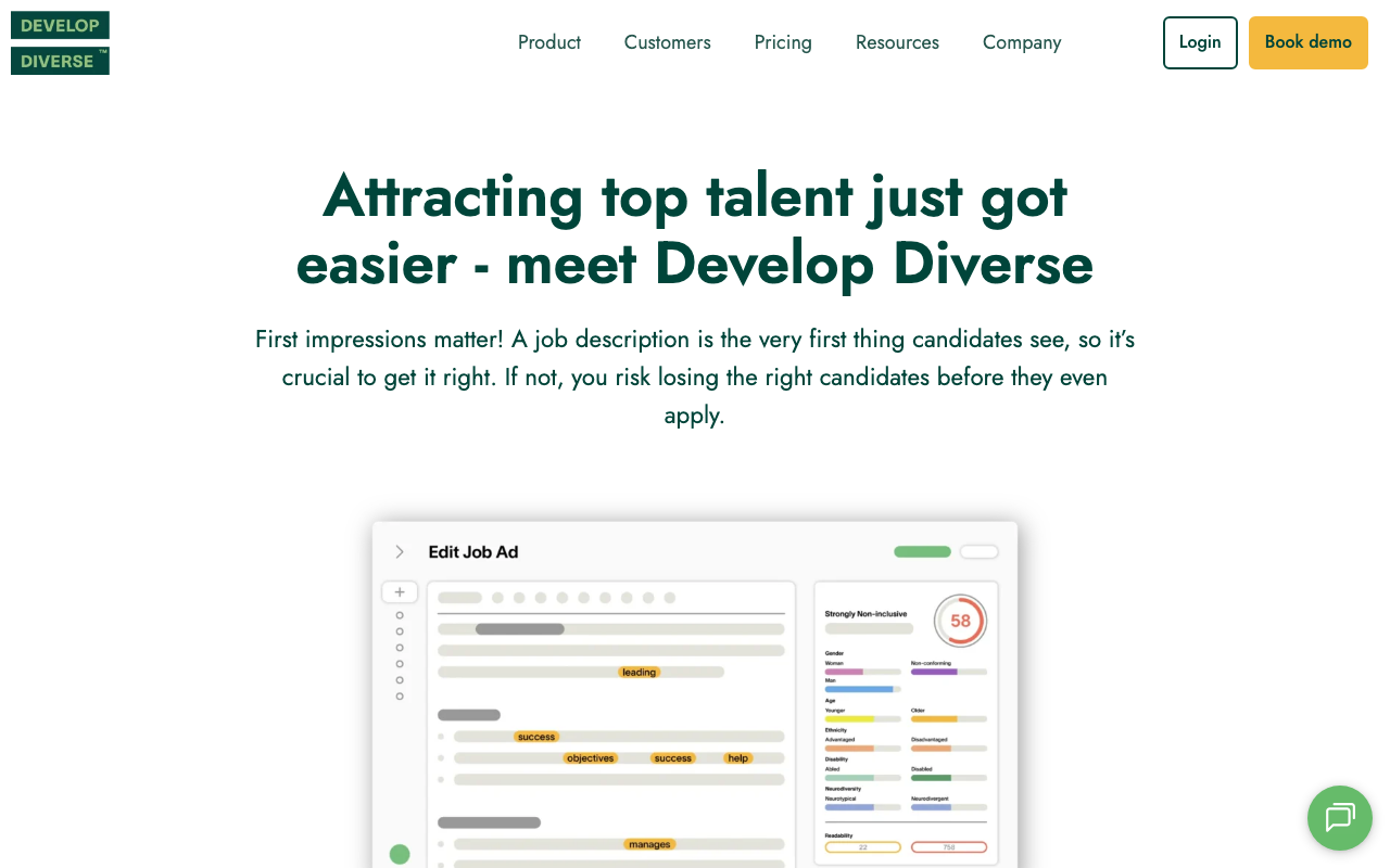 Develop Diverse product screenshot
