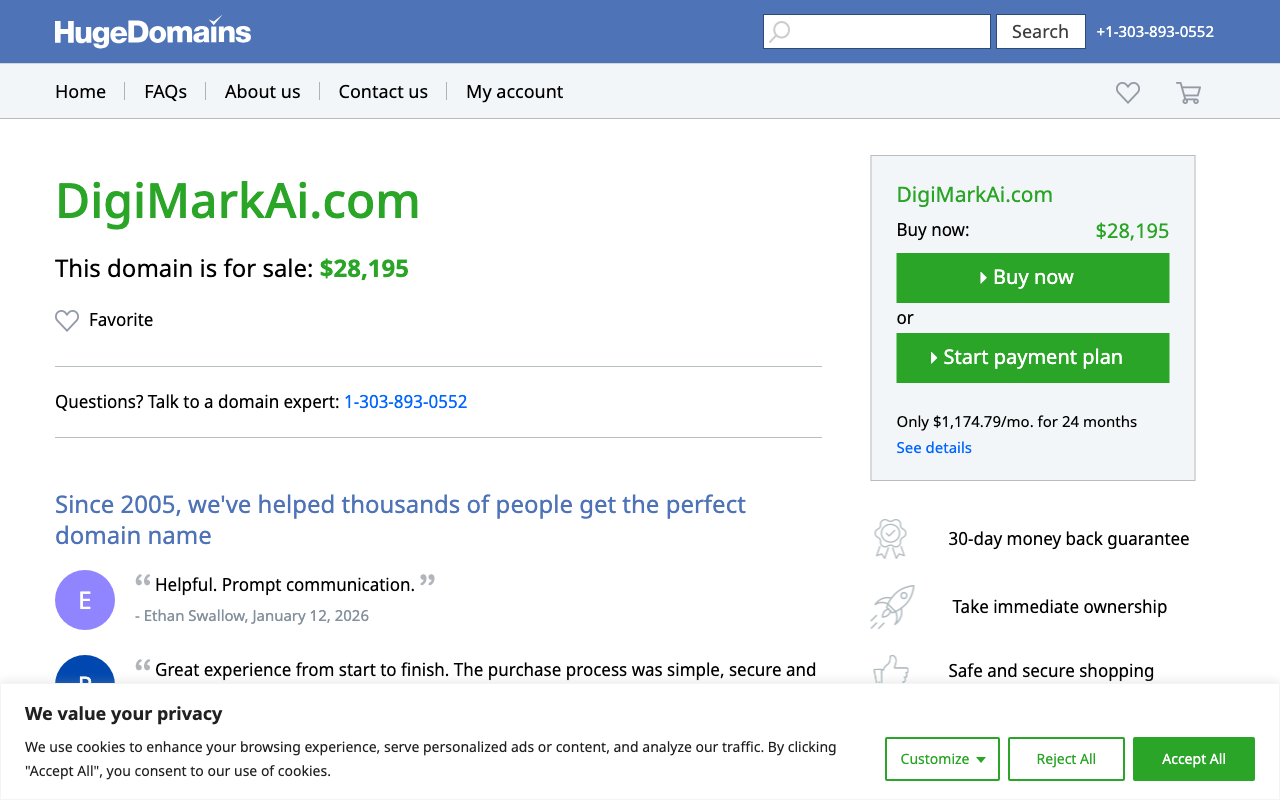 DigiMarkAI product screenshot
