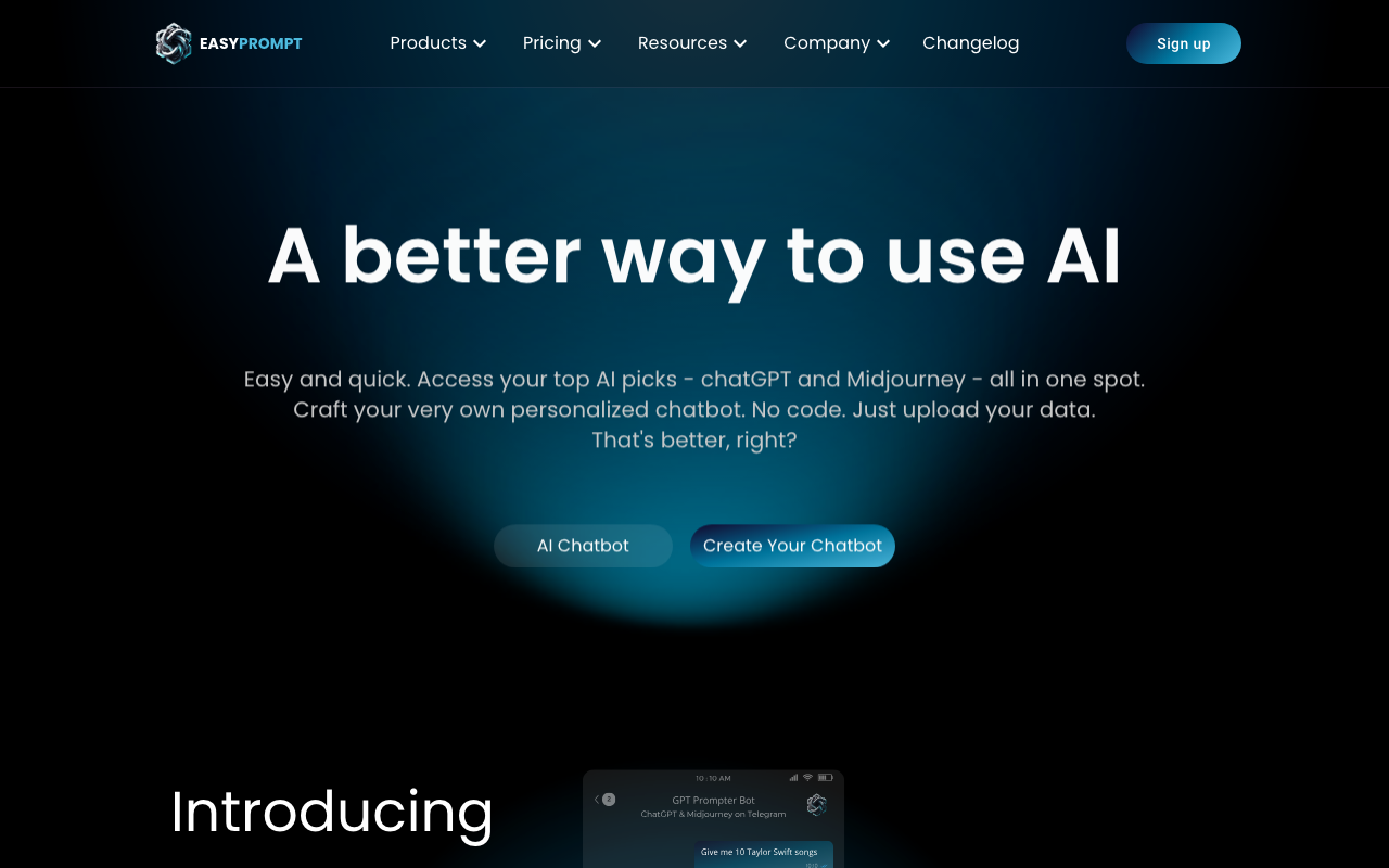 Easyprompt.xyz product screenshot