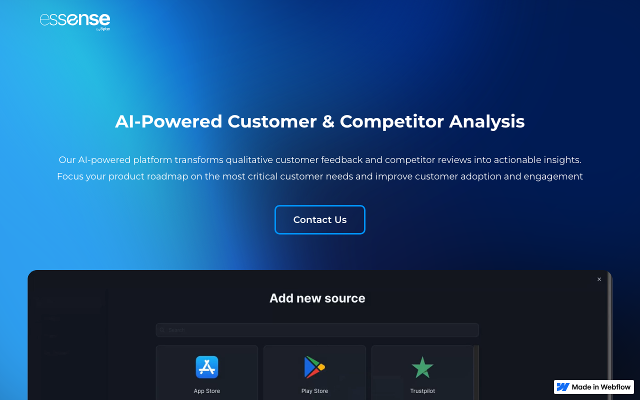 Essense product screenshot