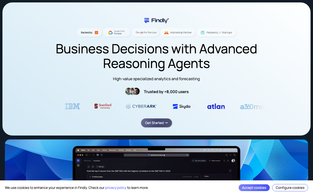 Findly product screenshot
