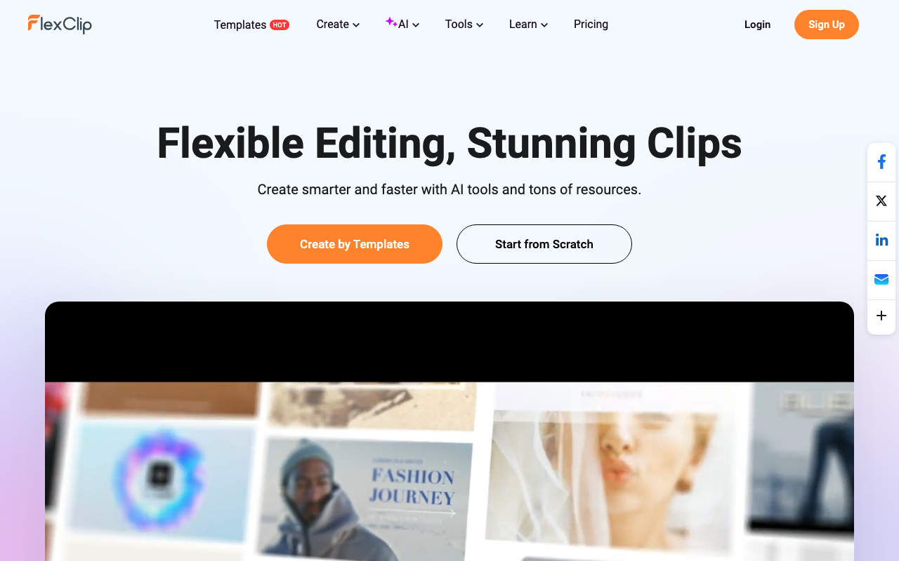 Flexclip.com product screenshot
