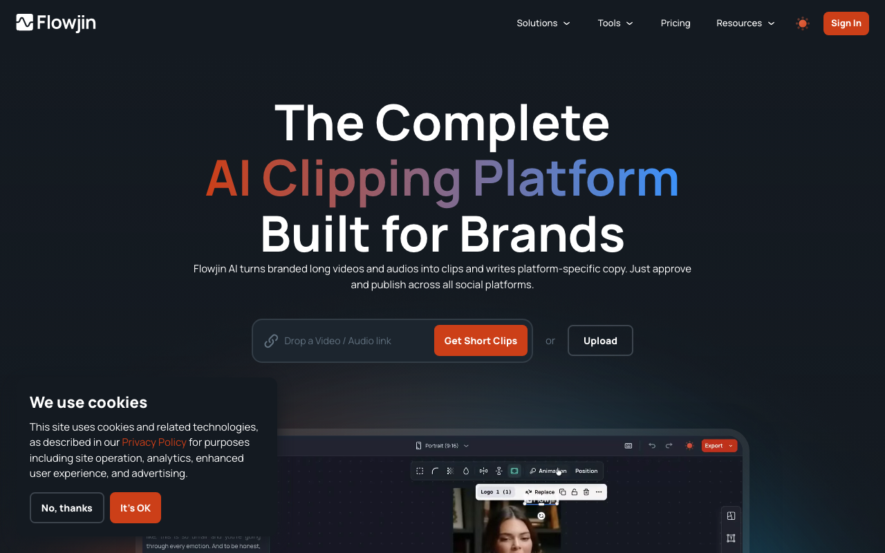 Flowjin.com product screenshot