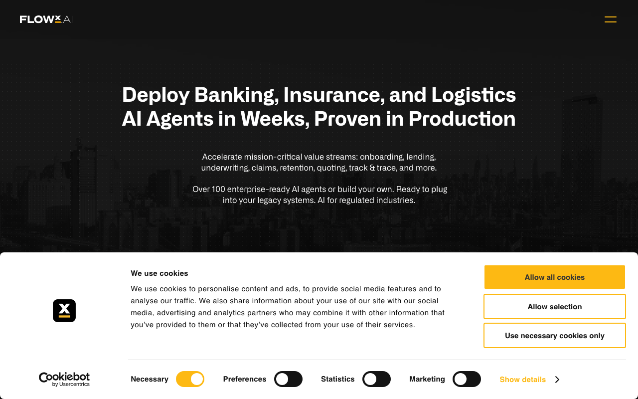 FlowX- AI product screenshot