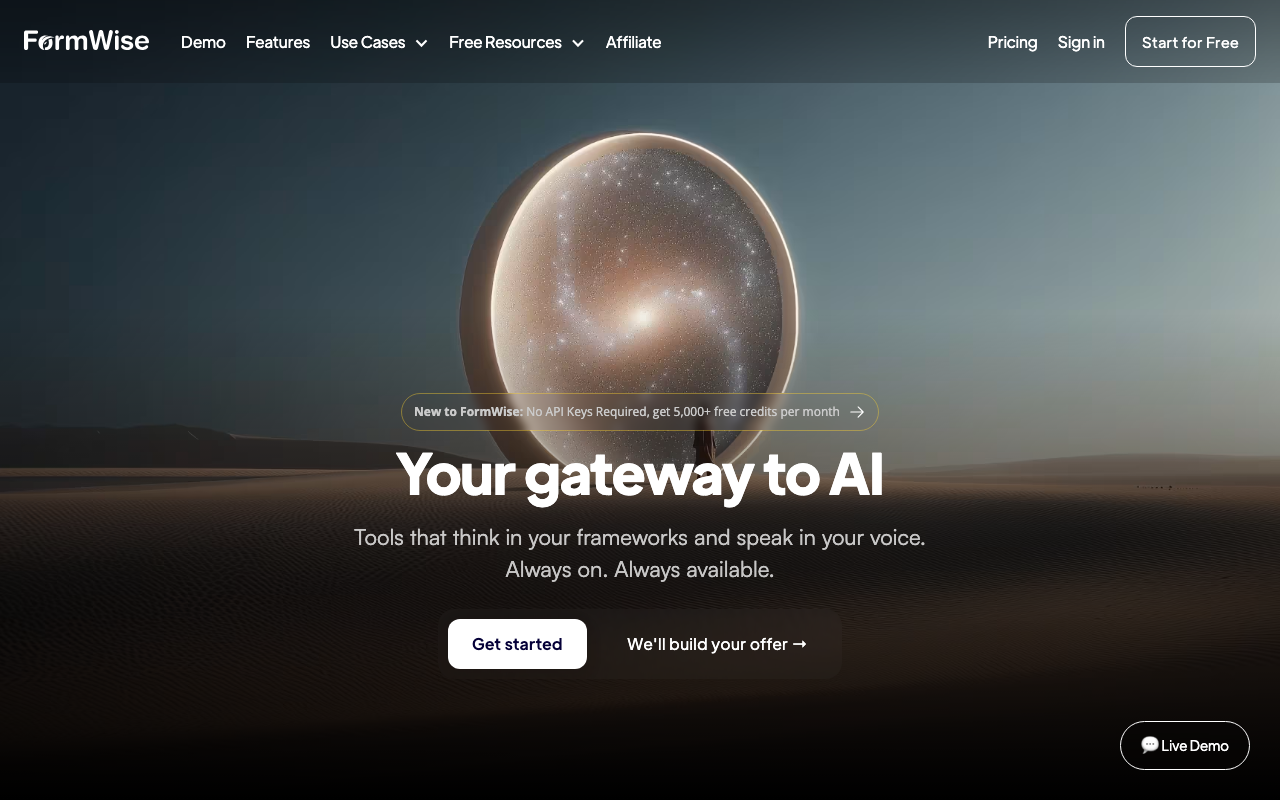 FormWise product screenshot