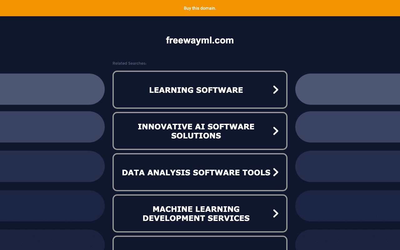Freewayml.com product screenshot