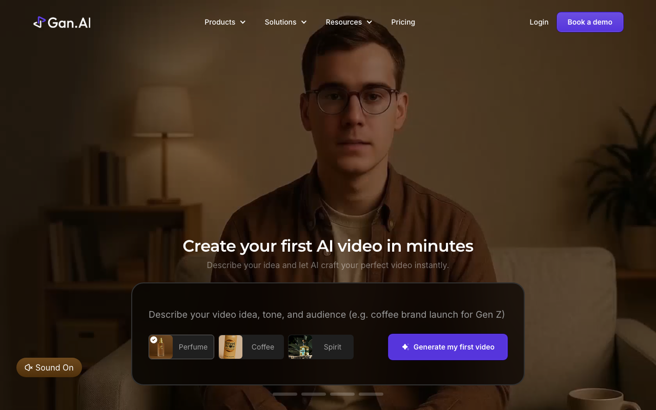 Gan.ai product screenshot