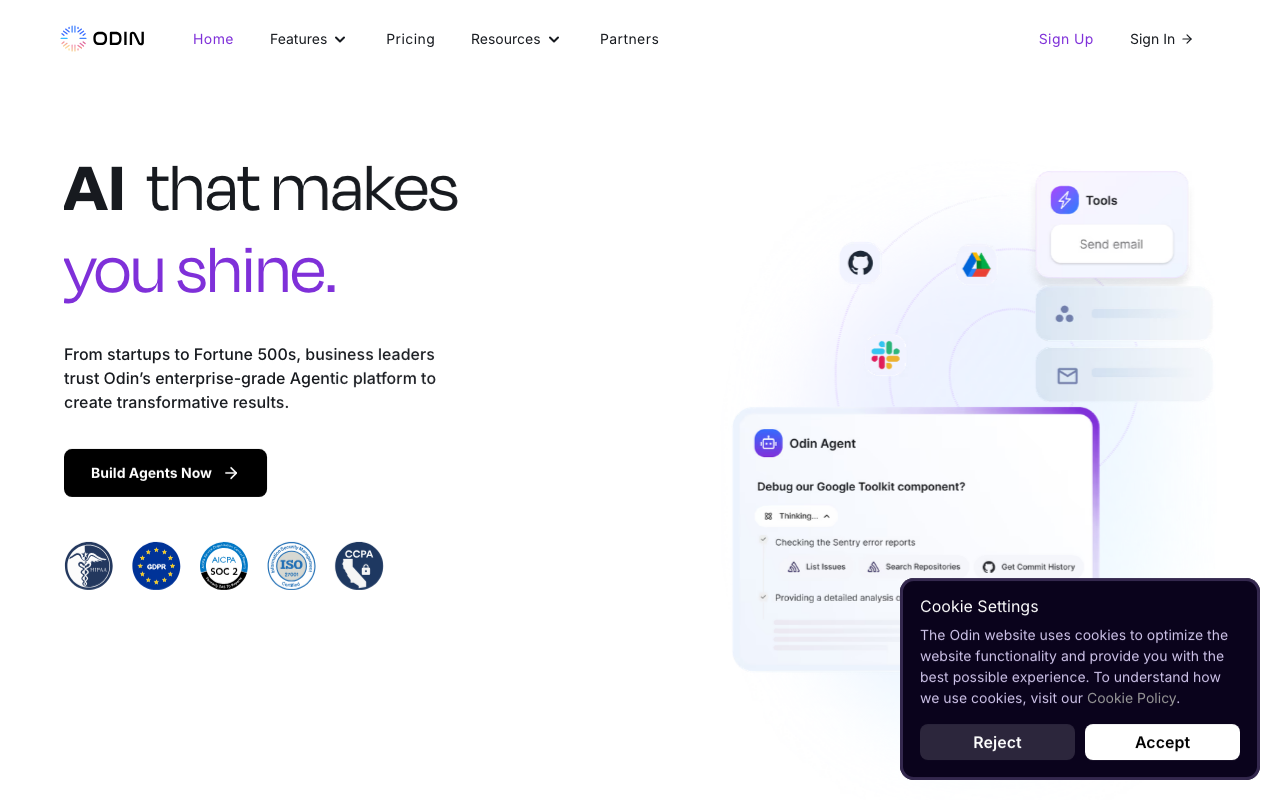 Get Odin AI product screenshot