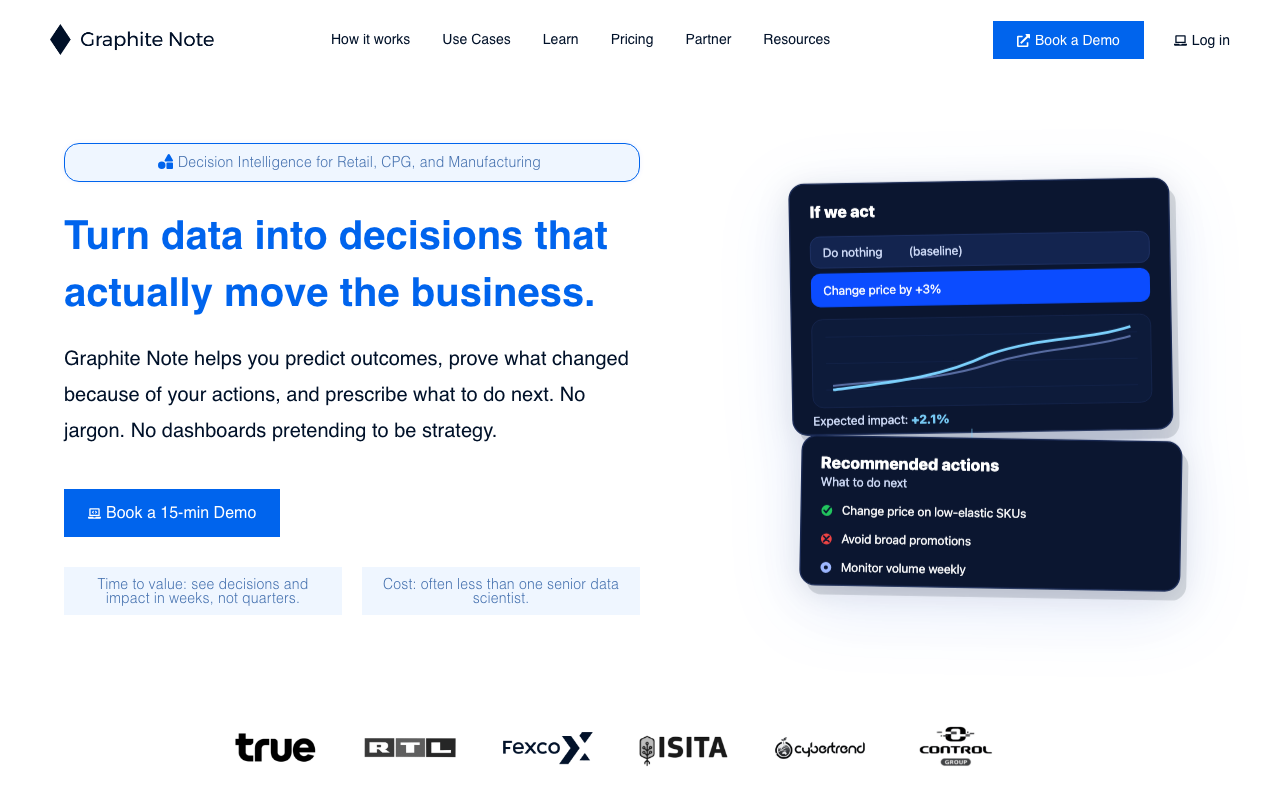 Graphite-note.com product screenshot