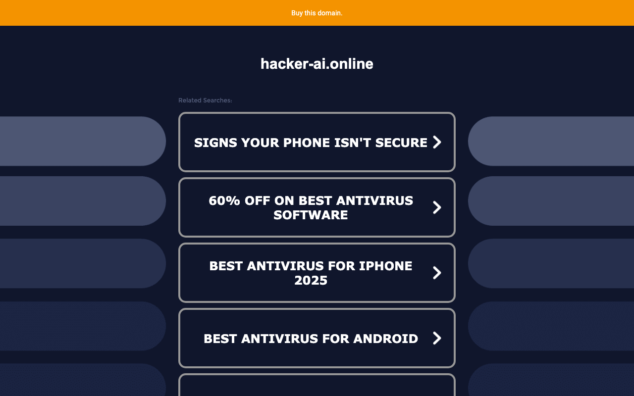 Hacker AI product screenshot