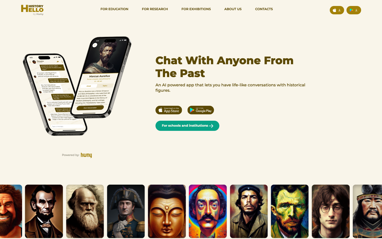 Hello History product screenshot