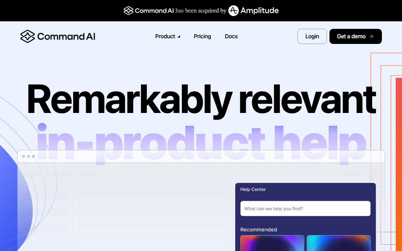 HelpHub by CommandBar product screenshot
