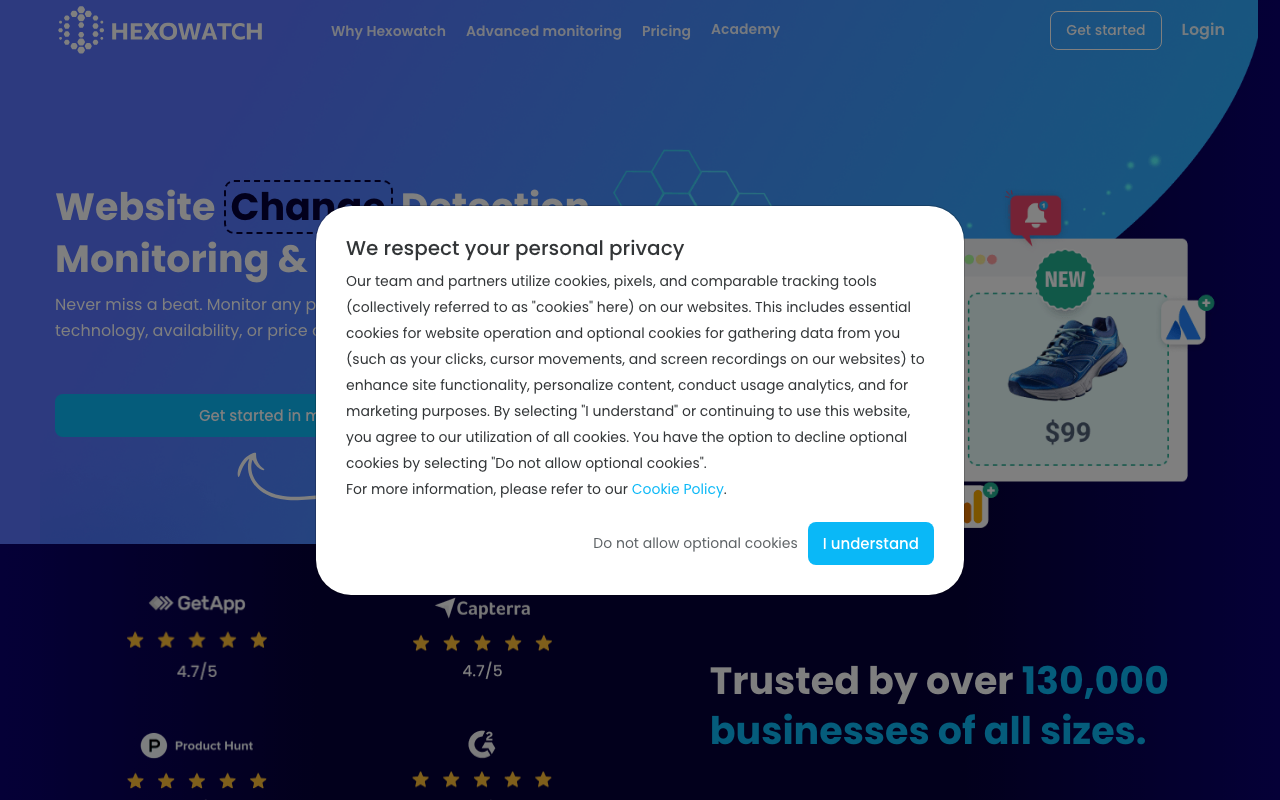 Hexowatch.com product screenshot